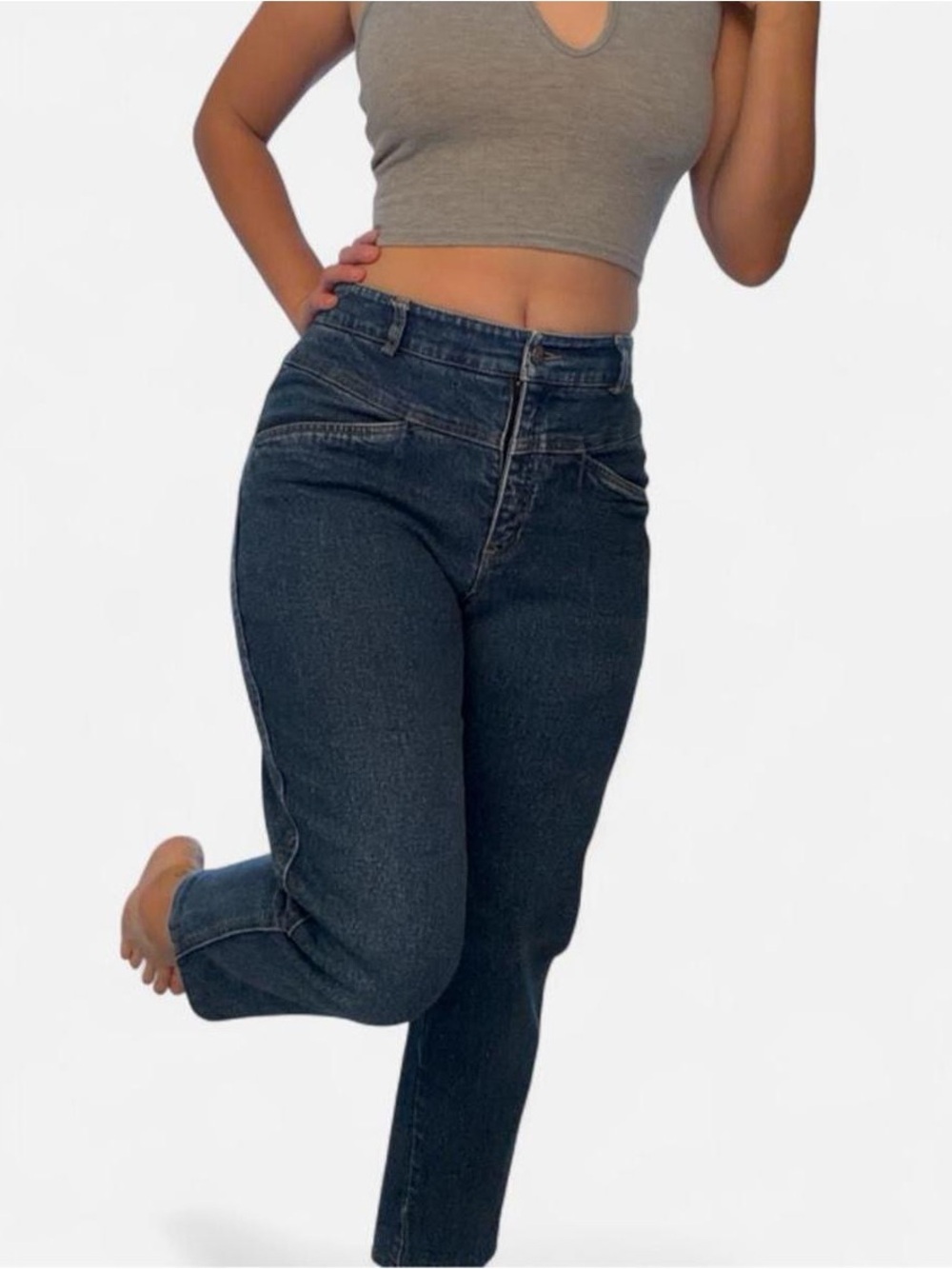 Y2k High Rise Mom Jeans - Picture 7 of 7